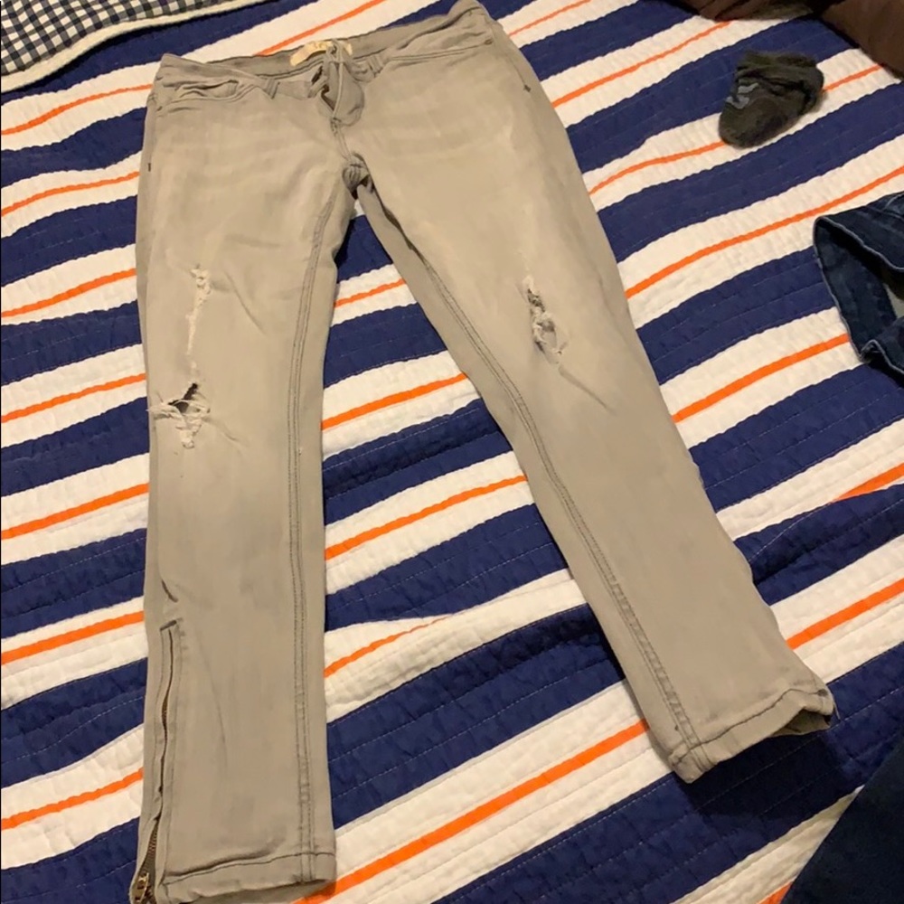 Zara gray skinny jeans